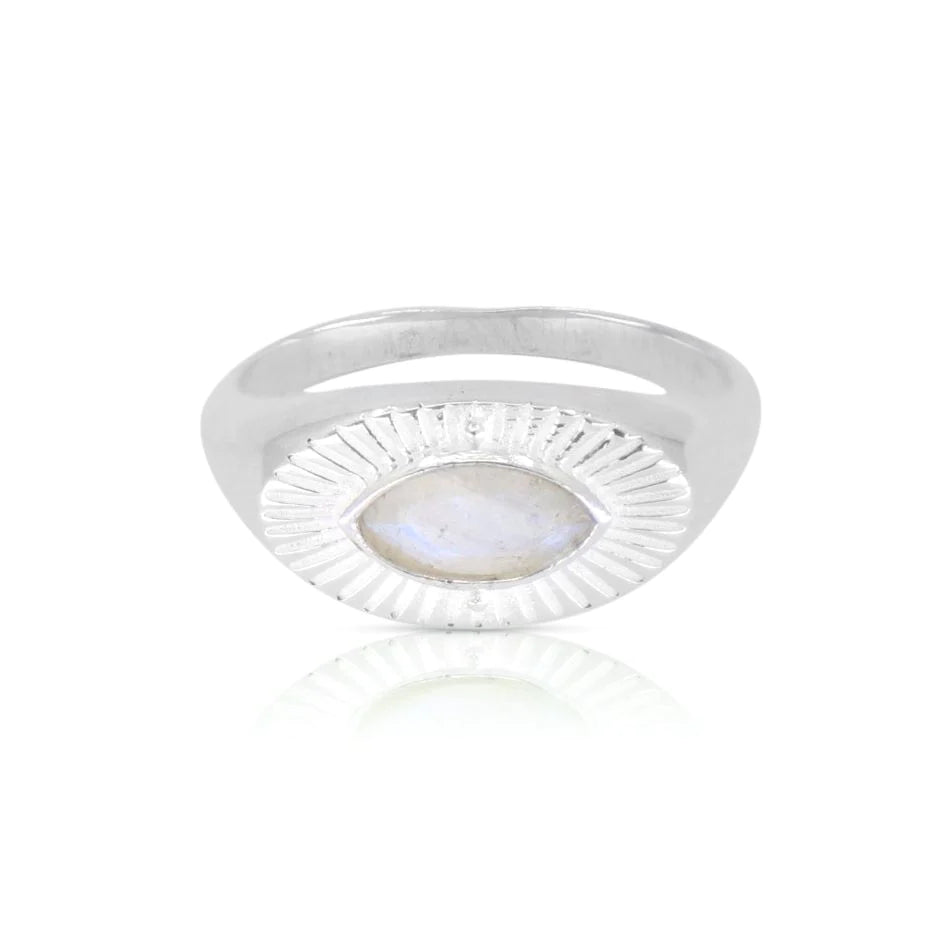 Radiance Moonstone Silver Ring