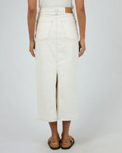 Load image into Gallery viewer, Ray Denim Maxi Skirt in Vintage White - All About Eve
