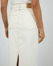 Load image into Gallery viewer, Ray Denim Maxi Skirt in Vintage White - All About Eve