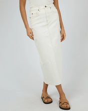 Load image into Gallery viewer, Ray Denim Maxi Skirt in Vintage White - All About Eve