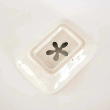 Load image into Gallery viewer, Rectangle Flower Ceramic Shower Steamer/Soap Dish