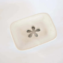 Load image into Gallery viewer, Rectangle Flower Ceramic Shower Steamer/Soap Dish