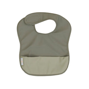 Sage Two Tone Recycled Pouch Bib