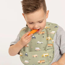 Load image into Gallery viewer, Trucks Recycled Pouch Bib
