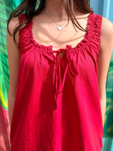 Load image into Gallery viewer, Red Elastic Tie Mini Dress - By Frankie
