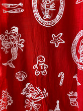 Load image into Gallery viewer, Red Sleeveless Side Panel Top &amp; Short Set With Santa Print - By Frankie