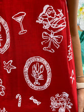 Load image into Gallery viewer, Red Santa Print Mini Dress - By Frankie