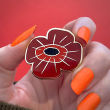 Load image into Gallery viewer, Remembrance Poppy Enamel Pin - Erstwilder