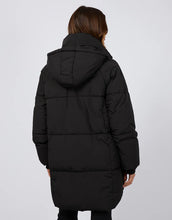 Load image into Gallery viewer, Black Remi Luxe Midi Puffer Jacket - All About Eve