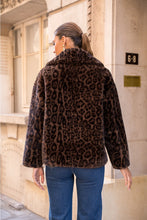 Load image into Gallery viewer, Reversible Leopard Faux Fur Jacket