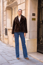 Load image into Gallery viewer, Reversible Leopard Faux Fur Jacket
