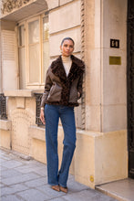 Load image into Gallery viewer, Reversible Leopard Faux Fur Jacket