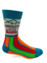 Load image into Gallery viewer, 'Ringmaster of This Shit Show' Men's Novelty Crew Socks