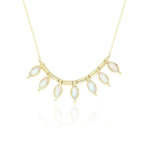 Load image into Gallery viewer, Rising Moonstone Gold Necklace