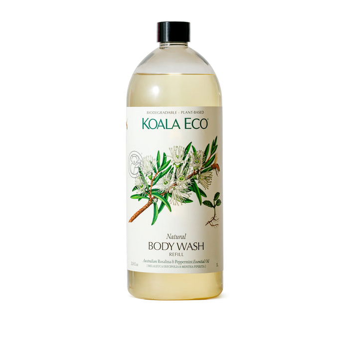 1L Rosalina & Peppermint Body Wash Refill - Koala Eco