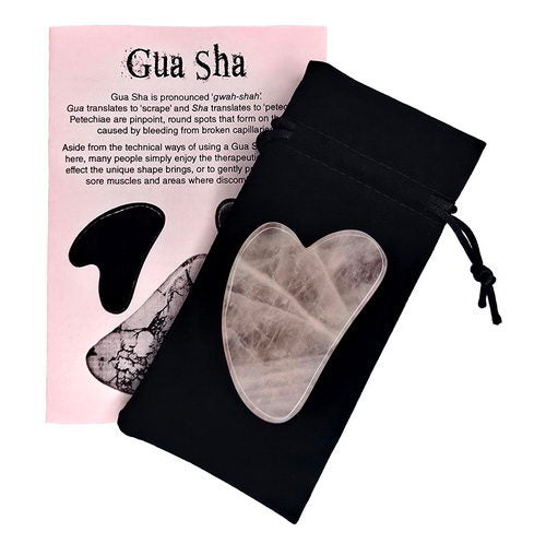 Rose Quartz Gua Sha Heart