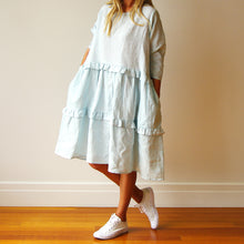 Load image into Gallery viewer, Sky Blue Rosie Linen Dress - Who&#39;s Charlie