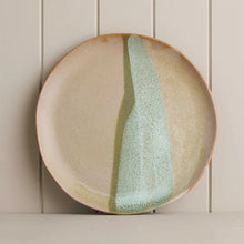 Load image into Gallery viewer, Green Tate Round Platter 32cm