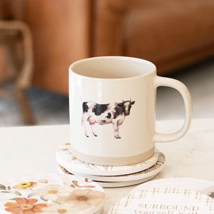 Dairy Cow Rustic Meadow Mug