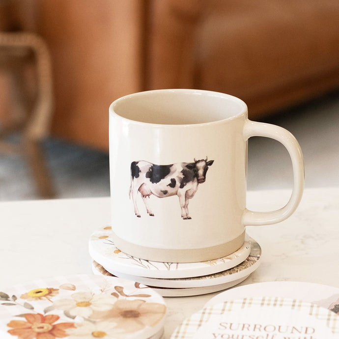 Dairy Cow Rustic Meadow Mug