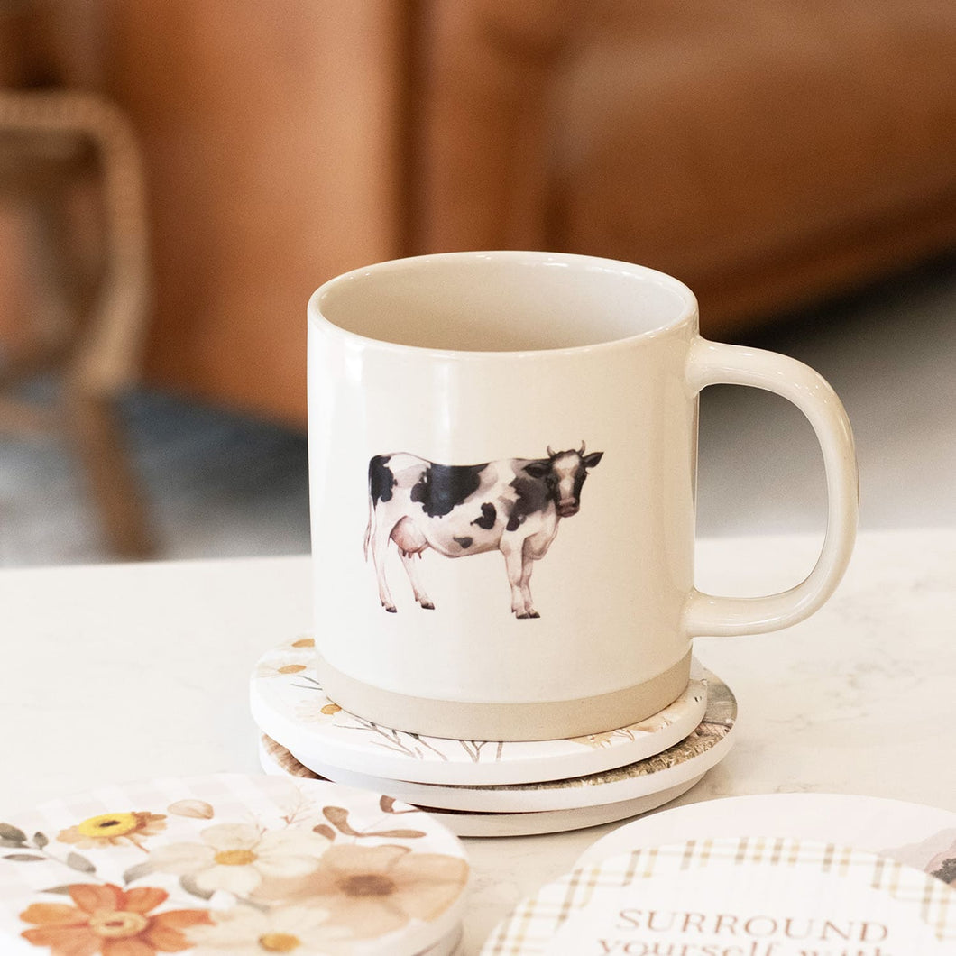 Dairy Cow Rustic Meadow Mug