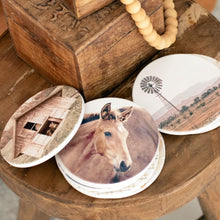 Load image into Gallery viewer, Foal Rustic Meadow Ceramic Coaster