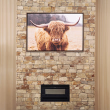 Load image into Gallery viewer, Highland Cow Rustic Meadow Framed Canvas 94x64