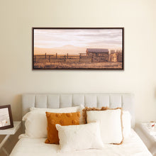 Load image into Gallery viewer, Sunset Rustic Meadow Framed Canvas 94x44