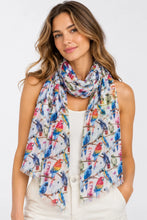 Load image into Gallery viewer, Parrot Print Cotton Modal Scarf