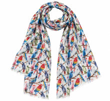 Load image into Gallery viewer, Parrot Print Cotton Modal Scarf