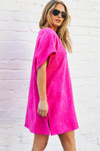 Load image into Gallery viewer, Hot Pink Salt &amp; Sunshine Towelling Cover-Up - Hammill &amp; Co