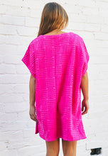 Load image into Gallery viewer, Hot Pink Salt &amp; Sunshine Towelling Cover-Up - Hammill &amp; Co
