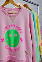 Load image into Gallery viewer, Pink Happy Smily Washed Sweat - Hammill &amp; Co