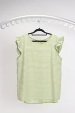 Load image into Gallery viewer, Mint Gingham Frill Top