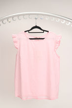 Load image into Gallery viewer, Light Pink Gingham Frill Top