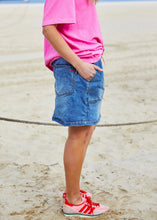 Load image into Gallery viewer, Stonewash Stretch Denim Skirt - Hammill &amp; Co