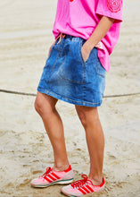 Load image into Gallery viewer, Stonewash Stretch Denim Skirt - Hammill &amp; Co