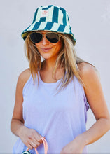 Load image into Gallery viewer, Green Stripe Towelling Bucket Hat - Hammill &amp; Co