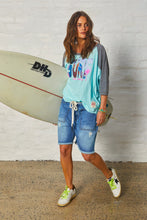 Load image into Gallery viewer, Aqua Surf Raglan Batwing Tee - Hammill &amp; Co