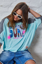 Load image into Gallery viewer, Aqua Surf Raglan Batwing Tee - Hammill &amp; Co