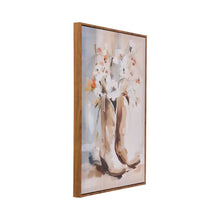 Load image into Gallery viewer, Boots 'Saddle &amp; Bloom' Framed Canvas