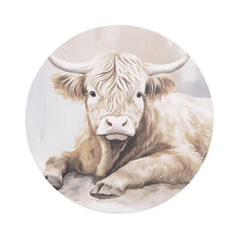 Load image into Gallery viewer, Highland Calf 'Saddle &amp; Bloom' Ceramic Coaster