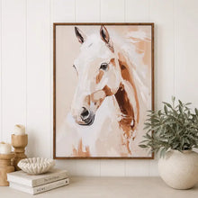 Load image into Gallery viewer, Horse 'Saddle &amp; Bloom' Framed Canvas