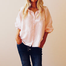 Load image into Gallery viewer, Pale Pink Sammi 100% Linen Shirt - Who&#39;s Charlie