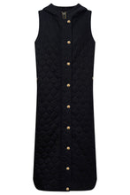 Load image into Gallery viewer, Black Sansi Quilted Long Vest - eb + ive