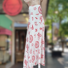 Load image into Gallery viewer, White Santa Print Maxi Dress - By Frankie