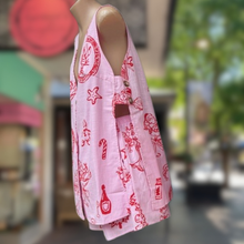 Load image into Gallery viewer, Pink Sleeveless Side Panel Top &amp; Short Set With Santa Print - By Frankie