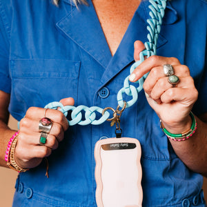 Turquoise Santorini Cross Body Phone Strap