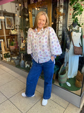 Load image into Gallery viewer, &quot;Sara&quot; Top in Birds of a Feather Print - Palm Cove