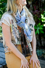 Load image into Gallery viewer, Painted Pattern Cotton/Silk Scarf - Lazybones